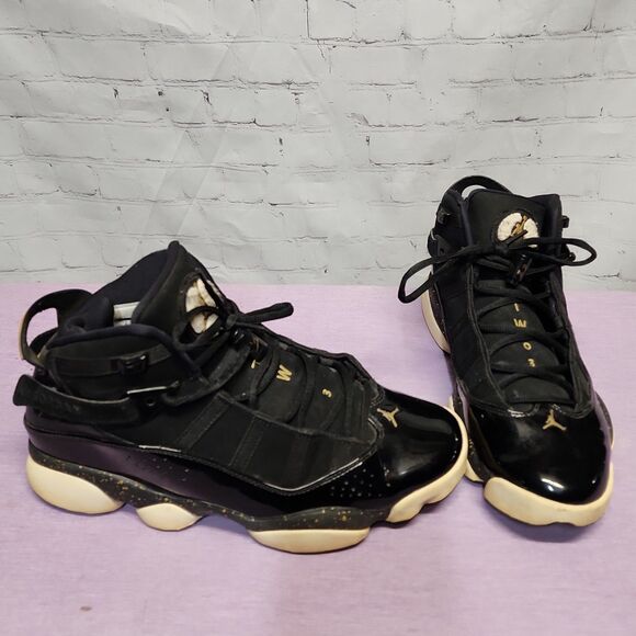 jordan 6 rings black and yellow